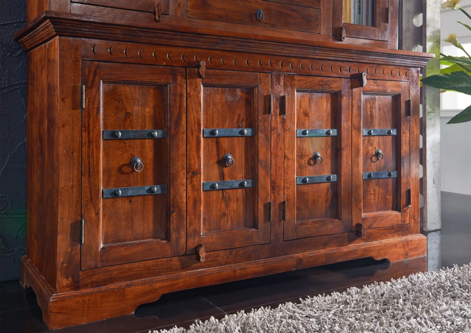 OXFORD #402 Credenza In Legno Di Acacia - Laccato / Nougat 150x50x200 7 OXFORD #402 Credenza In Legno Di Acacia - Laccato / Nougat 150x50x200 - immagine 5