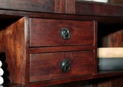 OXFORD #510 Credenza In Legno Di Acacia - Laccato / Nougat 106x60x196 -Massivmoebel24 09 322 620 0P33 5