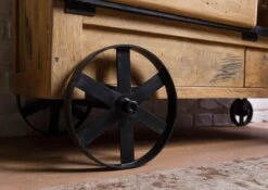 Serviertisch Mango 120x45x85 Natur Lackiert RAILWAY #197 17 Serviertisch Mango 120x45x85 Natur Lackiert RAILWAY #197 -Massivmoebel24 09 322 772 0097 06