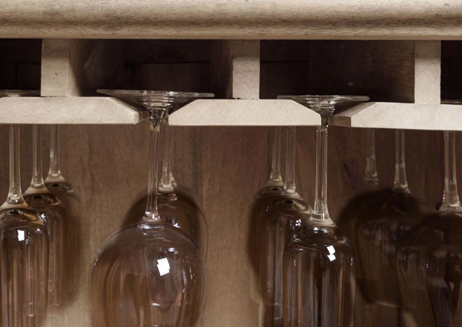 Serviertisch Mango 120x45x85 Beige Lackiert RAILWAY #397 7 Serviertisch Mango 120x45x85 Beige Lackiert RAILWAY #397 - immagine 5