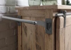 Serviertisch Mango 120x45x85 Beige Lackiert RAILWAY #397 18 Serviertisch Mango 120x45x85 Beige Lackiert RAILWAY #397 -Massivmoebel24 09 322 772 2097 07