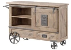 Serviertisch Mango 120x45x85 Beige Lackiert RAILWAY #397 20 Serviertisch Mango 120x45x85 Beige Lackiert RAILWAY #397 -Massivmoebel24 09 322 772 2097 09