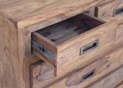 NATURE BROWN #854 Comò In Legno Di Sheesham - Oliato / Marrone 95x47x85 -Massivmoebel24 09 330 554 8054 5