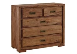 NATURE BROWN #854 Comò In Legno Di Sheesham - Oliato / Marrone 95x47x85 -Massivmoebel24 09 330 554 8054 9