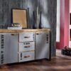 Credenza In Legno Di Mango 145x40x85 Mango Naturale Stampato FACTORY #132 -Massivmoebel24 09 330 559 0132 1