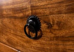 OXFORD #0531 Comò In Legno Di Acacia - Laccato / Miele 120x40x90 -Massivmoebel24 09 330 610 00P9 6