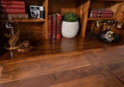 OXFORD #0515 Scrivania In Legno Di Acacia - Laccato / Miele 107x50x100 -Massivmoebel24 09 330 610 0P38 5