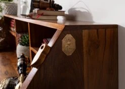 OXFORD #0515 Scrivania In Legno Di Acacia - Laccato / Miele 107x50x100 -Massivmoebel24 09 330 610 0P38 6