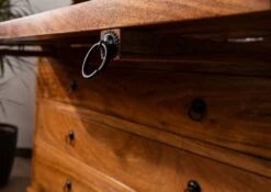 OXFORD #0515 Scrivania In Legno Di Acacia - Laccato / Miele 107x50x100 -Massivmoebel24 09 330 610 0P38 7