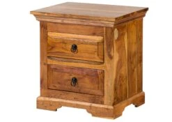 OXFORD #0905 Comodino In Legno Di Acacia - Laccato / Miele 52x40x54 -Massivmoebel24 09 330 610 9605 9