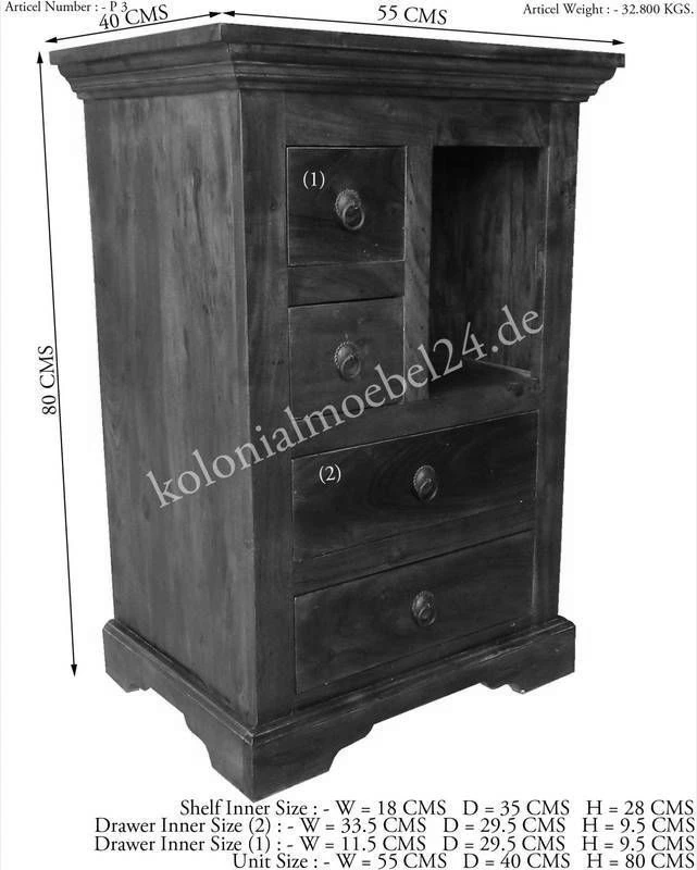 OXFORD #503 Comodino In Legno Di Acacia - Laccato / Nougat 55x40x80 7 OXFORD #503 Comodino In Legno Di Acacia - Laccato / Nougat 55x40x80 - immagine 5