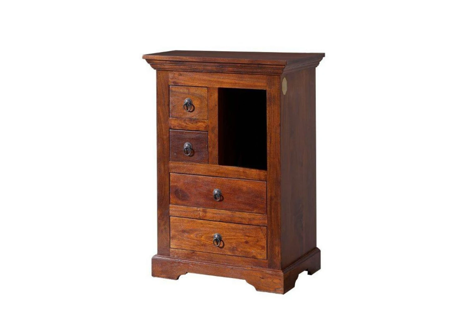 OXFORD #503 Comodino In Legno Di Acacia - Laccato / Nougat 55x40x80 8 OXFORD #503 Comodino In Legno Di Acacia - Laccato / Nougat 55x40x80 - immagine 6