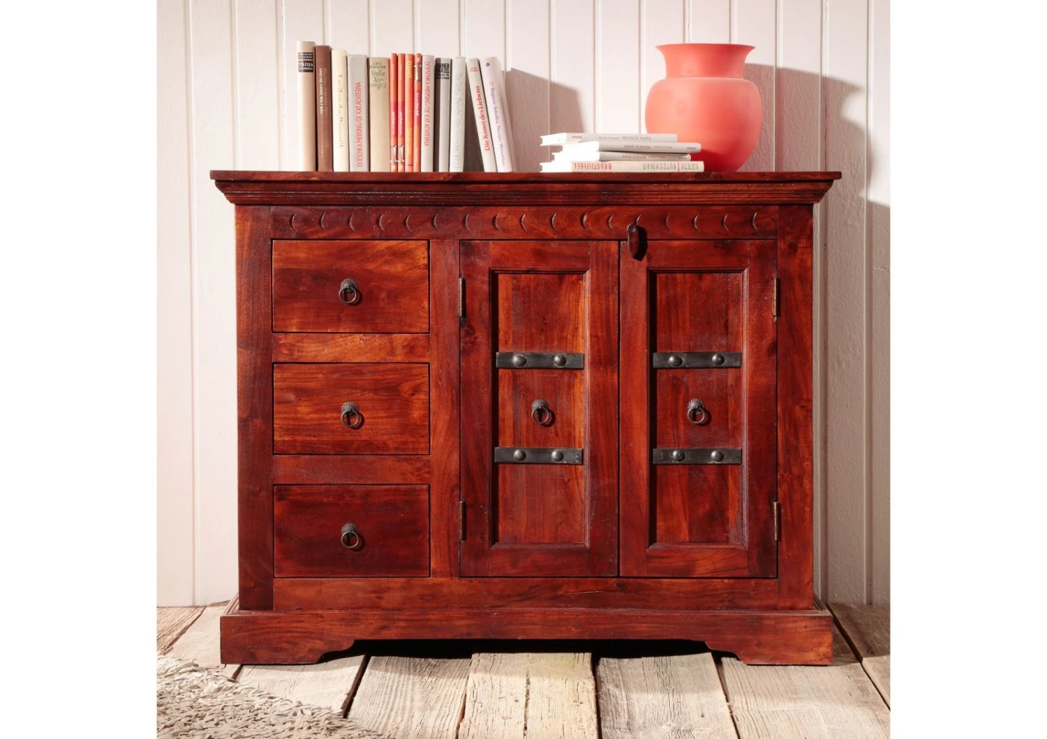 OXFORD #408 Credenza In Legno Di Acacia - Laccato / Nougat 106x50x85 5 OXFORD #408 Credenza In Legno Di Acacia - Laccato / Nougat 106x50x85 - immagine 3