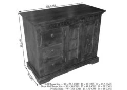 OXFORD #408 Credenza In Legno Di Acacia - Laccato / Nougat 106x50x85 16 OXFORD #408 Credenza In Legno Di Acacia - Laccato / Nougat 106x50x85 -Massivmoebel24 09 330 620 4506 8