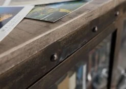 HEAVY INDUSTRY #247 Credenza In Legno Di Mango E Ferro - Laccato Marrone - 90x40x90 14 HEAVY INDUSTRY #247 Credenza In Legno Di Mango E Ferro - Laccato Marrone - 90x40x90 -Massivmoebel24 09 330 677 0247 5