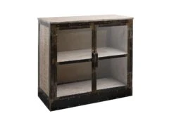 HEAVY INDUSTRY #247 Credenza In Legno Di Mango E Ferro - Laccato Marrone - 90x40x90 17 HEAVY INDUSTRY #247 Credenza In Legno Di Mango E Ferro - Laccato Marrone - 90x40x90 -Massivmoebel24 09 330 677 0247 9