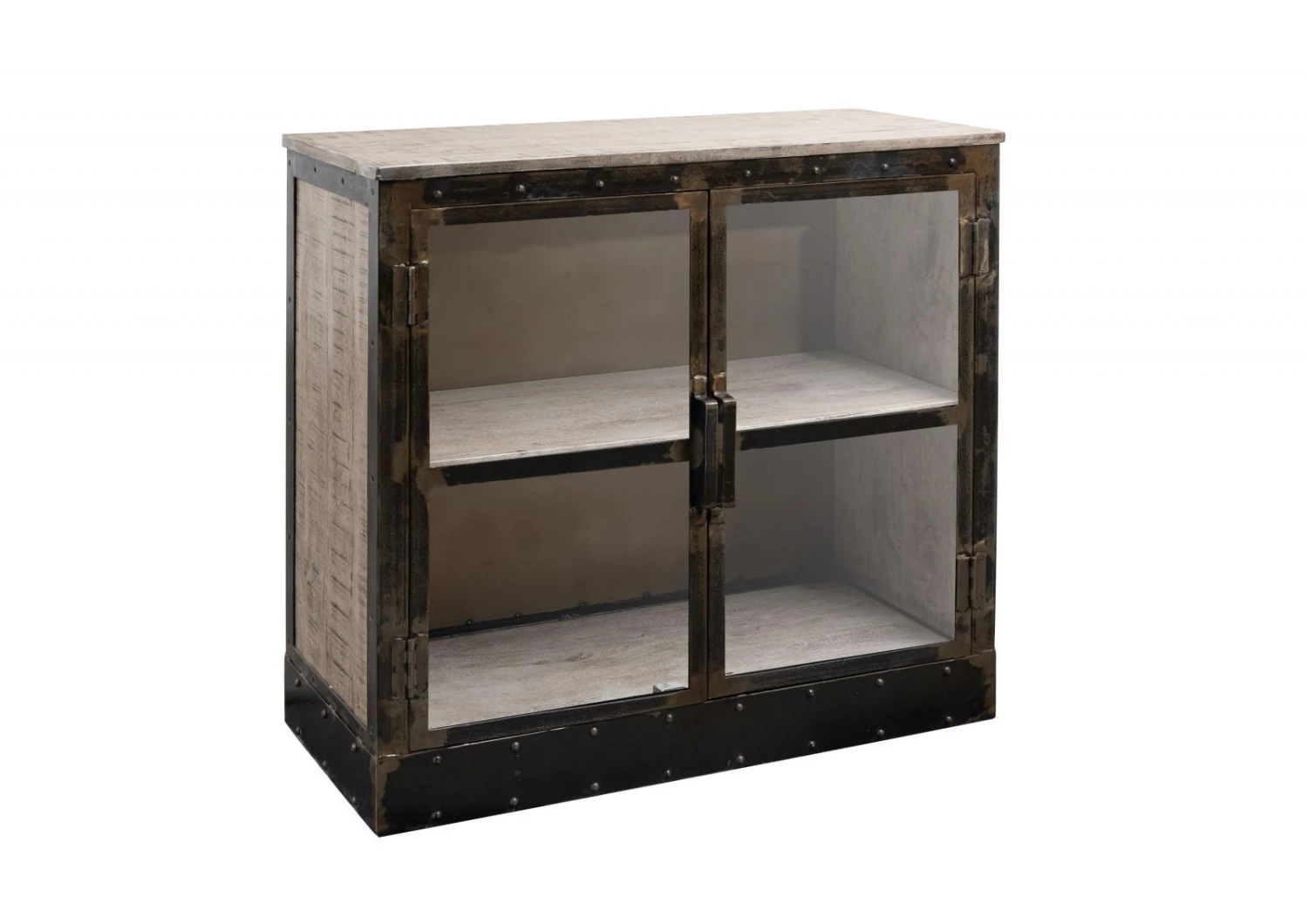 HEAVY INDUSTRY #247 Credenza In Legno Di Mango E Ferro - Laccato Marrone - 90x40x90 10 HEAVY INDUSTRY #247 Credenza In Legno Di Mango E Ferro - Laccato Marrone - 90x40x90 - immagine 8