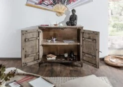 TOKYO #204 Comó In Legno Di Mango E Ferro - Laccato / Marrone 90x40x85 14 TOKYO #204 Comó In Legno Di Mango E Ferro - Laccato / Marrone 90x40x85 -Massivmoebel24 09 330 678 2004 4