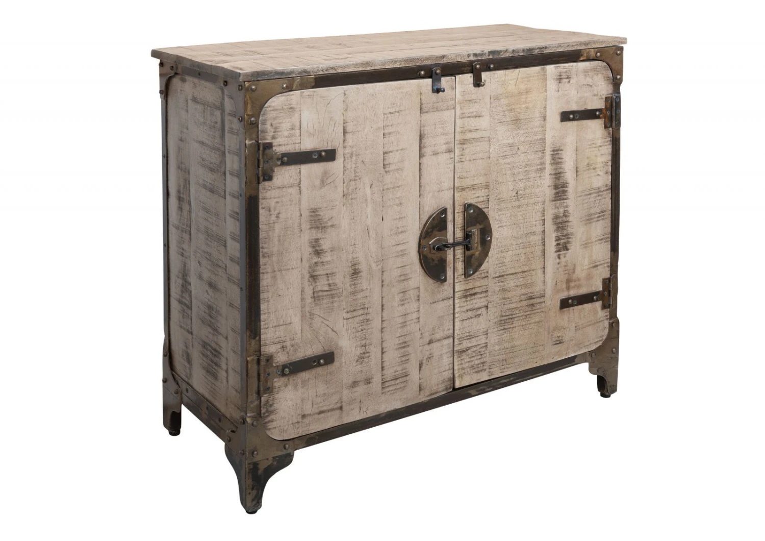 TOKYO #204 Comó In Legno Di Mango E Ferro - Laccato / Marrone 90x40x85 11 TOKYO #204 Comó In Legno Di Mango E Ferro - Laccato / Marrone 90x40x85 - immagine 9