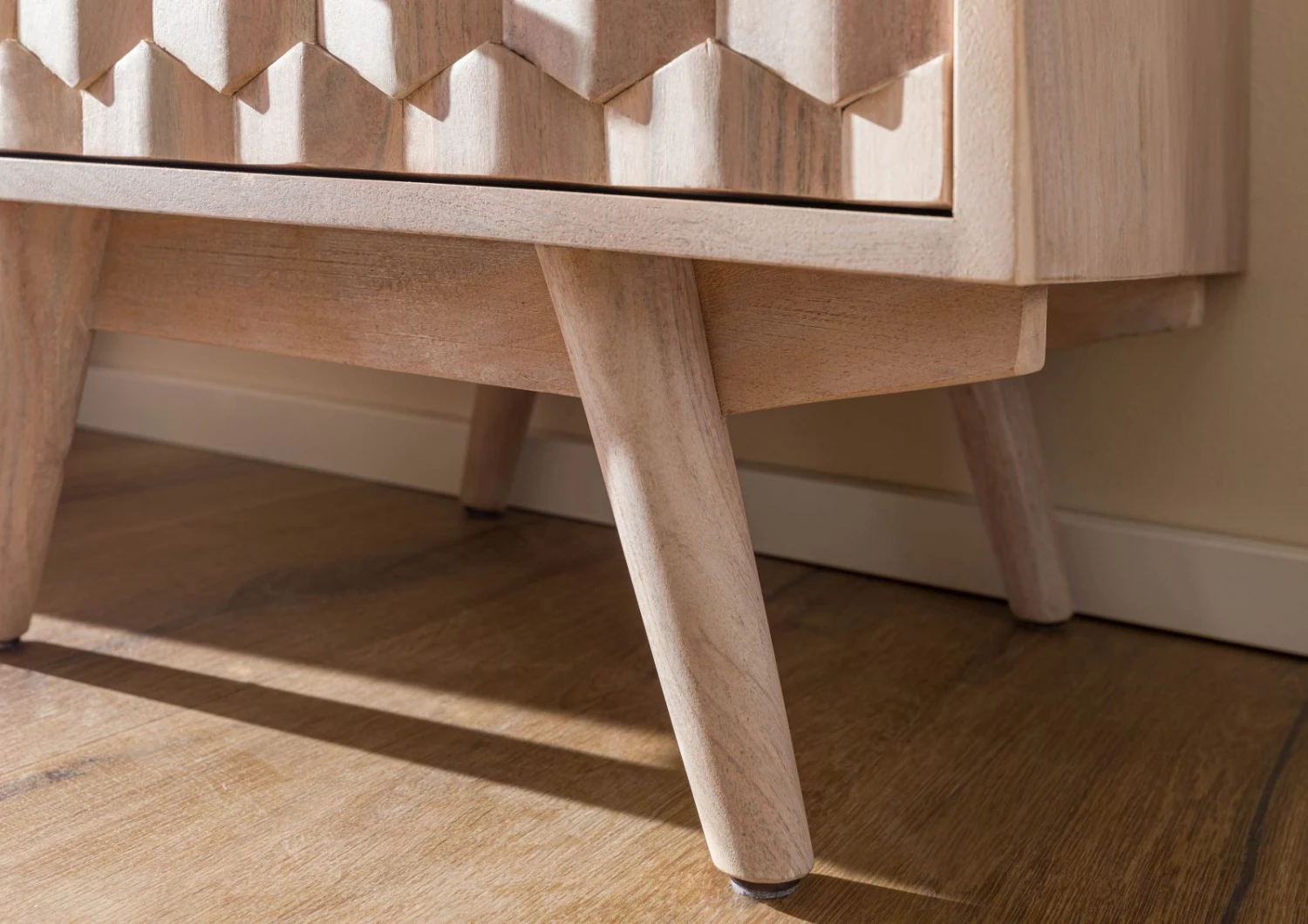 MOSAYK #208 Comò In Legno Di Acacia - Laccato / Bianco 53x42x128 8 MOSAYK #208 Comò In Legno Di Acacia - Laccato / Bianco 53x42x128 - immagine 6