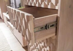 MOSAYK #208 Comò In Legno Di Acacia - Laccato / Bianco 53x42x128 17 MOSAYK #208 Comò In Legno Di Acacia - Laccato / Bianco 53x42x128 -Massivmoebel24 09 330 689 0208 7