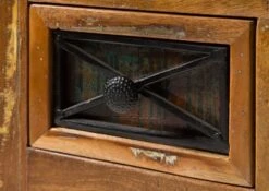 NATURE OF SPIRIT #127 Comò In Legno Riciclato - Laccato / Multicolore 70x40x85 -Massivmoebel24 09 330 700 0027 06