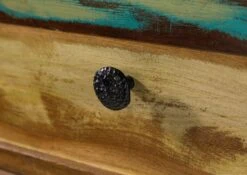 NATURE OF SPIRIT #49 Comò In Legno Riciclato - Laccato / Multicolore 100x42x88 -Massivmoebel24 09 330 700 5148 05