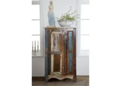 NATURE OF SPIRIT #58 Credenza In Legno Riciclato - Laccato / Multicolore 70x40x120