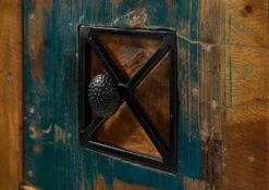 NATURE OF SPIRIT #60 Comò In Legno Riciclato - Laccato / Multicolore 125x40x150 -Massivmoebel24 09 330 700 5158 06