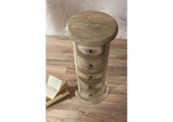 LEEDS #18 Comodino In Legno Di Sheesham - Oliato / Grigio 32x32x76 10 LEEDS #18 Comodino In Legno Di Sheesham - Oliato / Grigio 32x32x76 -Massivmoebel24 09 330 750 0720 2