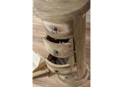 LEEDS #18 Comodino In Legno Di Sheesham - Oliato / Grigio 32x32x76 13 LEEDS #18 Comodino In Legno Di Sheesham - Oliato / Grigio 32x32x76 -Massivmoebel24 09 330 750 0720 5