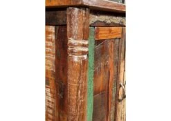 FABLE #02 Comò In Legno Riciclato - Laccato / Multicolore 80x42x88 -Massivmoebel24 09 330 751 0002 4