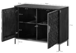 Credenza In Legno Di Mango 98x40x77 Oliato Marrone DIAMOND #208 19 Credenza In Legno Di Mango 98x40x77 Oliato Marrone DIAMOND #208 -Massivmoebel24 09 330 760 0008 08