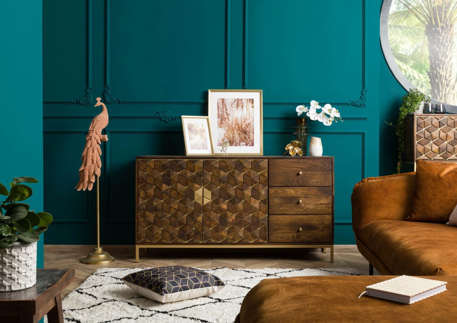 Credenza In Legno Di Mango 145x40x77 Marrone Oliato DIAMOND #207 3 Credenza In Legno Di Mango 145x40x77 Marrone Oliato DIAMOND #207