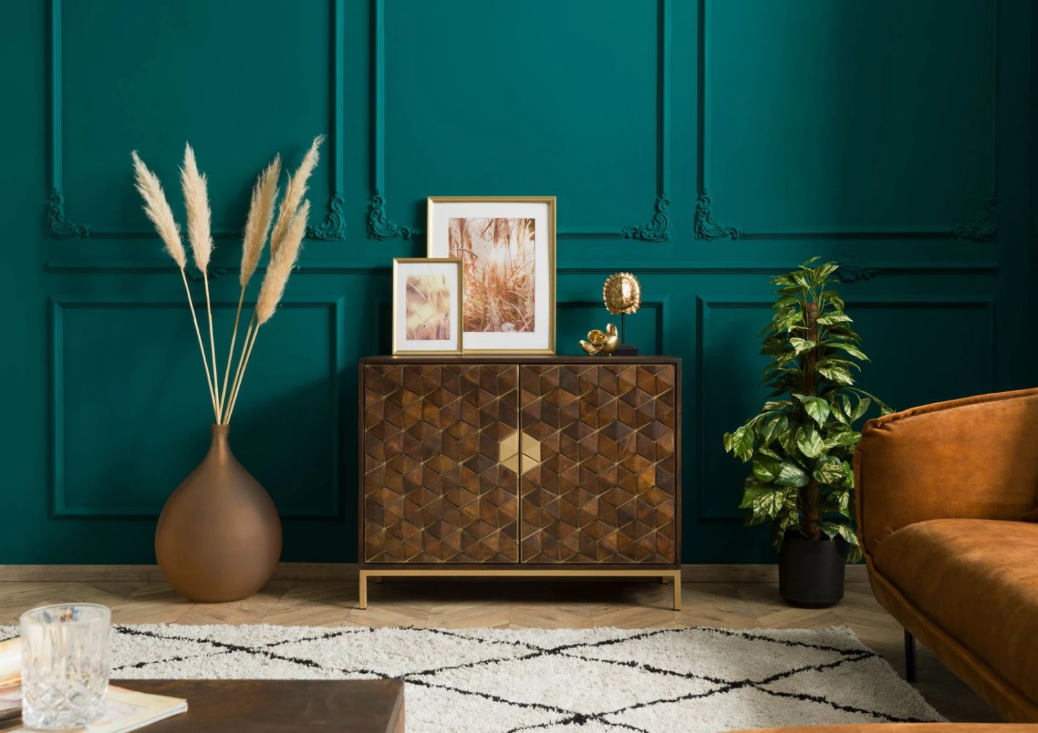 Credenza In Legno Di Mango 98x40x77 Oliato Marrone DIAMOND #208 3 Credenza In Legno Di Mango 98x40x77 Oliato Marrone DIAMOND #208