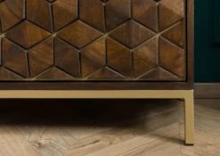 Credenza In Legno Di Mango 98x40x77 Oliato Marrone DIAMOND #208 16 Credenza In Legno Di Mango 98x40x77 Oliato Marrone DIAMOND #208 -Massivmoebel24 09 330 760 1008 05