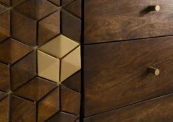 Credenza In Legno Di Mango 194x40x77 Oliato Marrone DIAMOND #221 -Massivmoebel24 09 330 760 1021 05