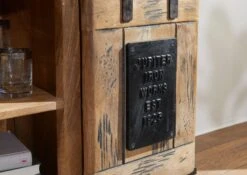 RAILWAY #152 Comò In Legno Di Mango - Laccato / Natur 75x36x90 -Massivmoebel24 09 330 772 0052 5