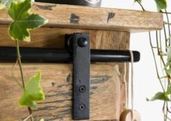 RAILWAY #184 Armadio In Legno Di Mango - Laccato / Natur 70x35x195 17 RAILWAY #184 Armadio In Legno Di Mango - Laccato / Natur 70x35x195 -Massivmoebel24 09 330 772 0084 6