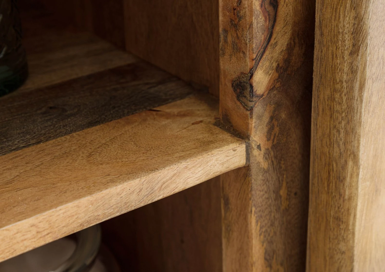 RAILWAY #184 Armadio In Legno Di Mango - Laccato / Natur 70x35x195 9 RAILWAY #184 Armadio In Legno Di Mango - Laccato / Natur 70x35x195 - immagine 7