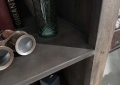 RAILWAY #213 Armadio In Legno Di Mango - Laccato / Grigio 90x45x150 -Massivmoebel24 09 330 772 1012 4