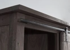 RAILWAY #216 Armadio In Legno Di Mango - Laccato / Grigio 100x60x190 -Massivmoebel24 09 330 772 1015 5