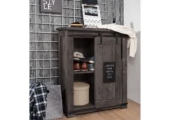 RAILWAY #253 Comò In Legno Di Mango - Laccato / Grigio 75x36x90