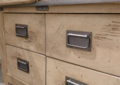 RAILWAY #313 Credenza In Legno Di Mango - Laccato / Whitewash 90x45x150 -Massivmoebel24 09 330 772 2012 6