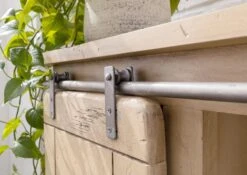 RAILWAY #313 Credenza In Legno Di Mango - Laccato / Whitewash 90x45x150 -Massivmoebel24 09 330 772 2012 7