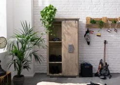 RAILWAY #314 Armadio In Legno Di Mango - Laccato / Whitewash 100x45x175 -Massivmoebel24 09 330 772 2013 3