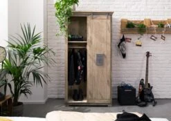 RAILWAY #316 Armadio In Legno Di Mango - Laccato / Whitewash 100x60x190 13 RAILWAY #316 Armadio In Legno Di Mango - Laccato / Whitewash 100x60x190 -Massivmoebel24 09 330 772 2015 3