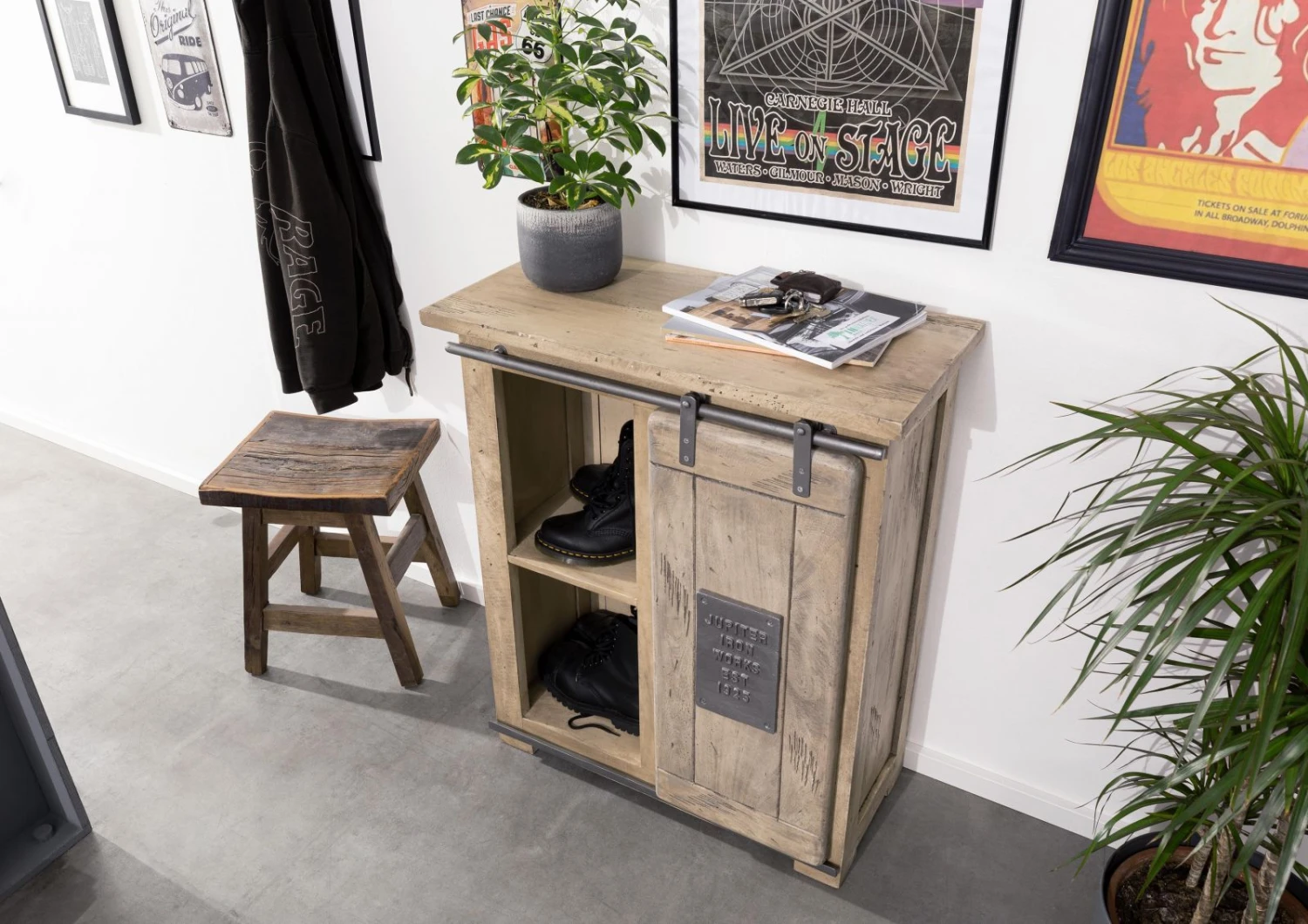 RAILWAY #353 Comò In Legno Di Mango - Laccato / Whitewash 76x60x120 4 RAILWAY #353 Comò In Legno Di Mango - Laccato / Whitewash 76x60x120 - immagine 2