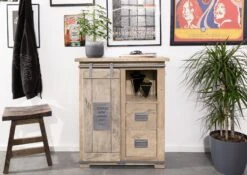 RAILWAY #353 Comò In Legno Di Mango - Laccato / Whitewash 76x60x120 13 RAILWAY #353 Comò In Legno Di Mango - Laccato / Whitewash 76x60x120 -Massivmoebel24 09 330 772 2040 3