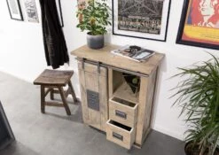 RAILWAY #353 Comò In Legno Di Mango - Laccato / Whitewash 76x60x120 14 RAILWAY #353 Comò In Legno Di Mango - Laccato / Whitewash 76x60x120 -Massivmoebel24 09 330 772 2040 4